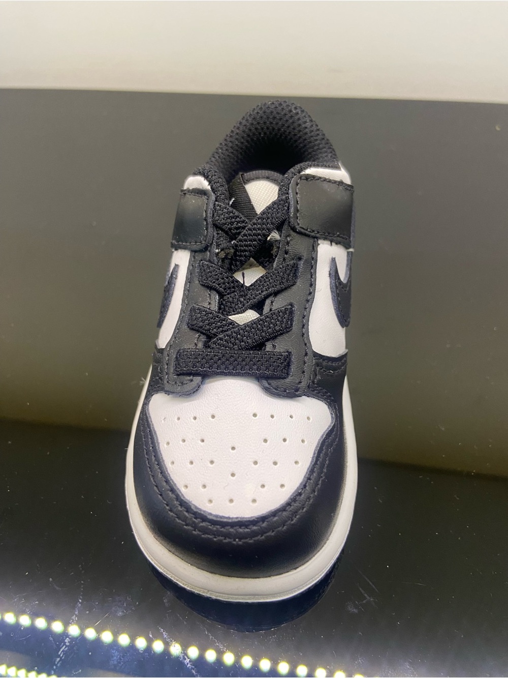 Nike Kids Black and White Low-Top Sneakers dunk low panda